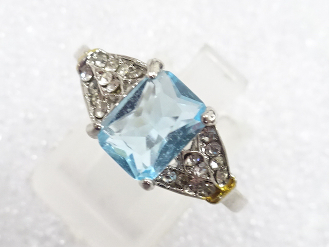 COLORED STONE FASHION RING / JP SIZE 21
